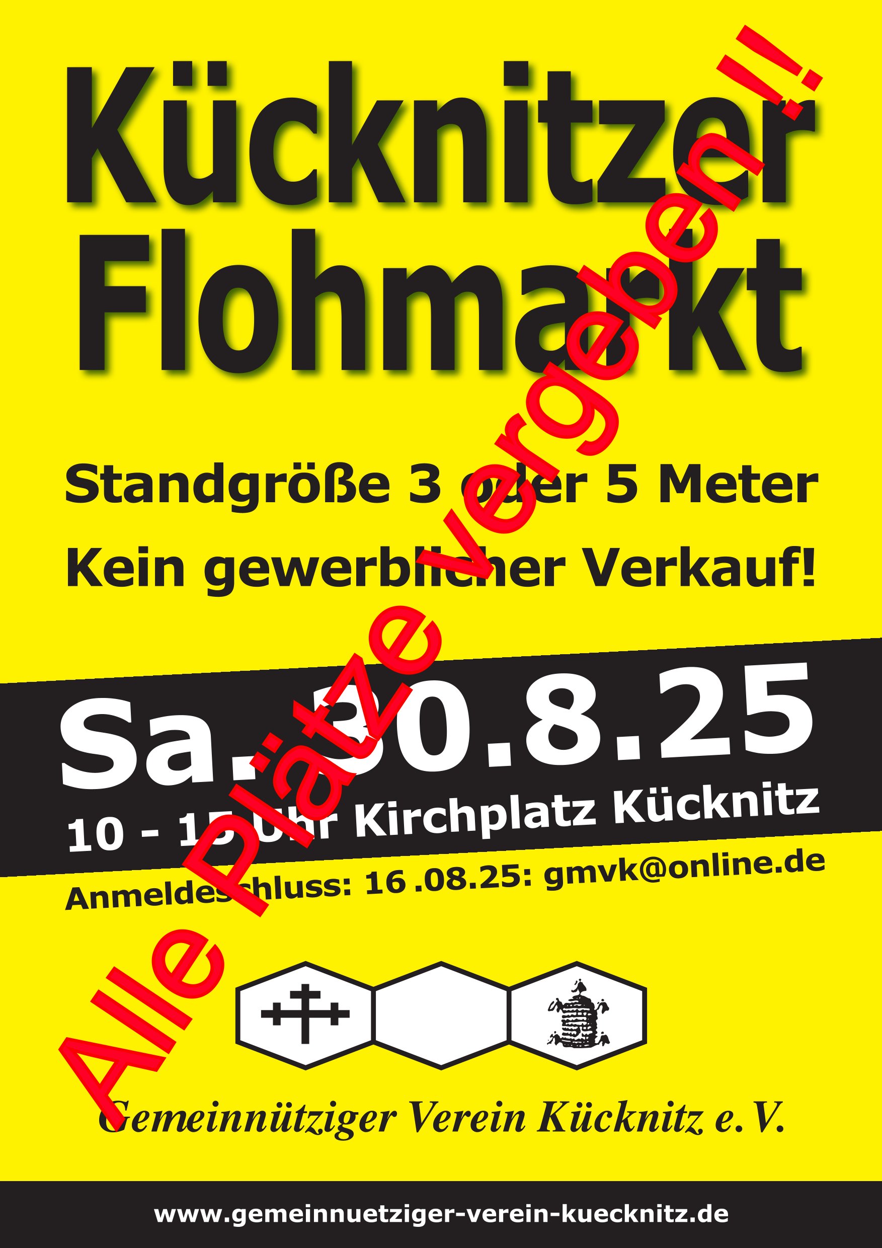 Flohmarkt 2025 Plätze Plakat 1