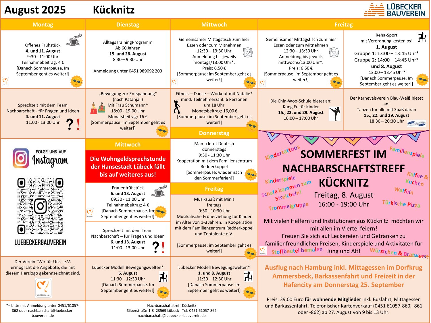 Monatsplan 8 2025 NBT Kücknitz 1