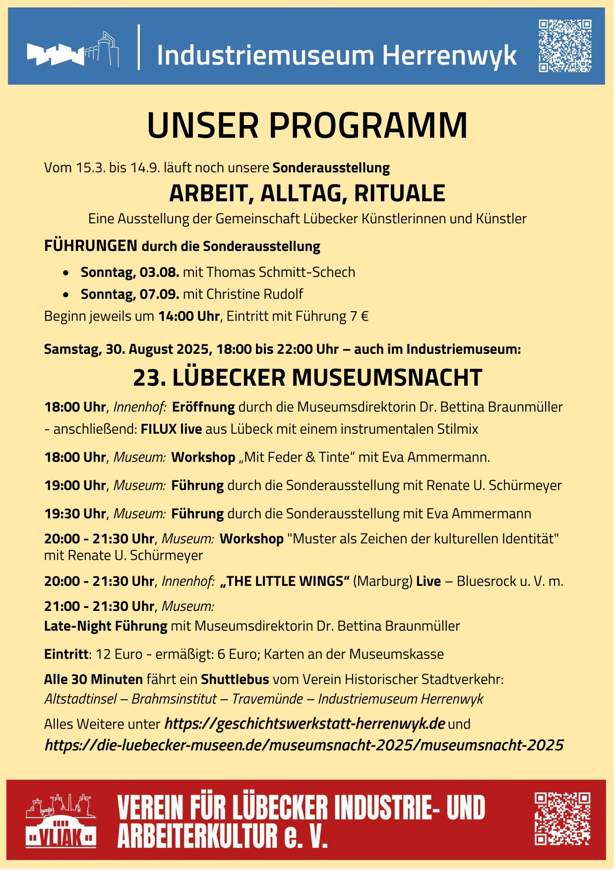 UNSER PROGRAMM Aushang 2025 08 09 1