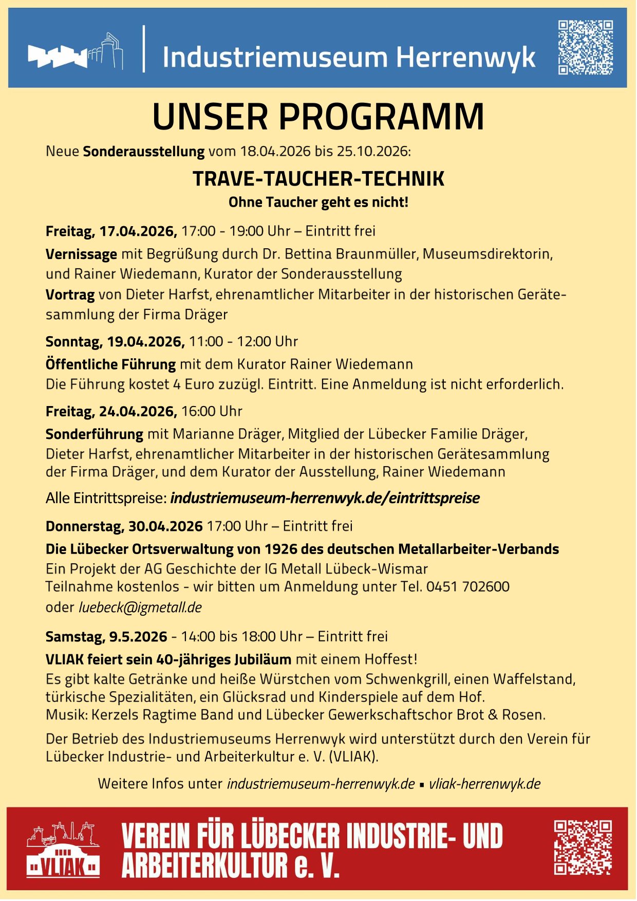 UNSER PROGRAMM Aushang 2026 04 1